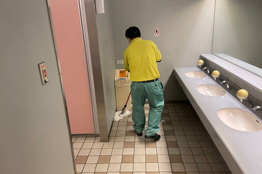 清掃作業の様子