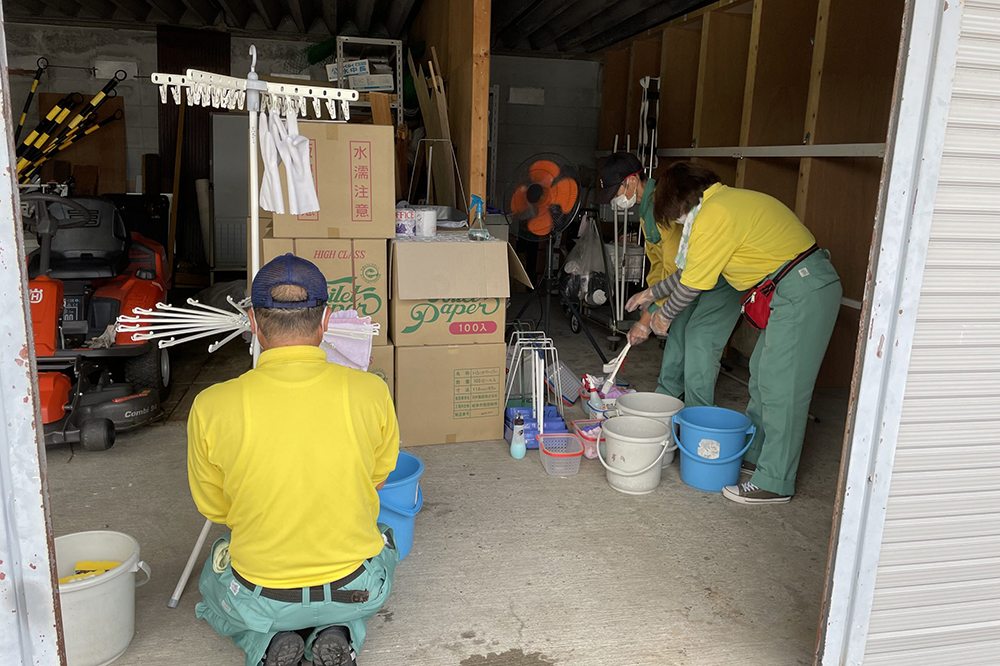 清掃作業の様子