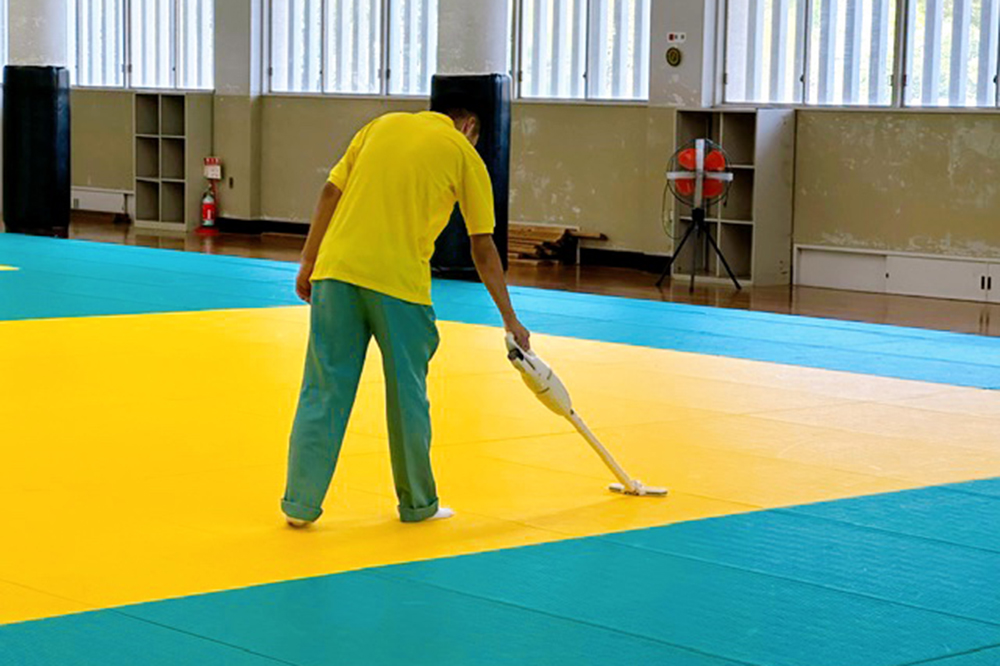 清掃作業の様子