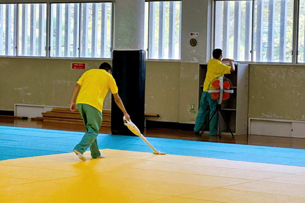 清掃作業の様子