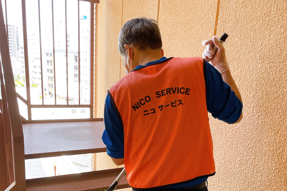 清掃作業の様子