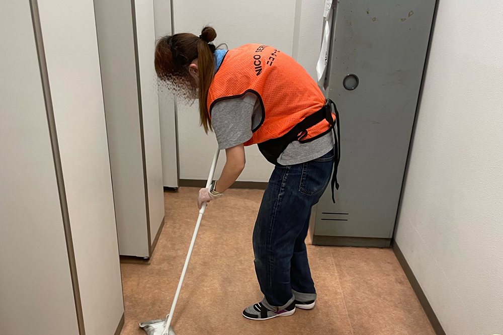 清掃作業の様子