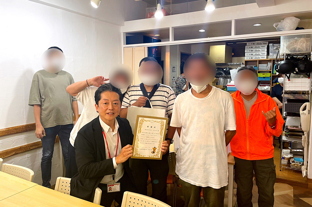 ゆうメール作業の様子