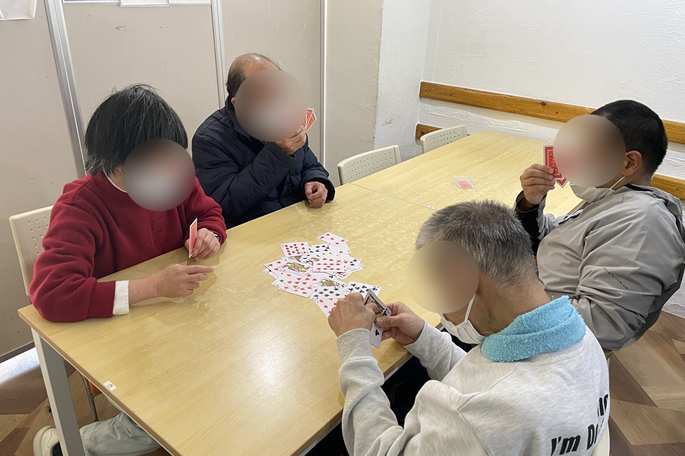 余暇活動の様子