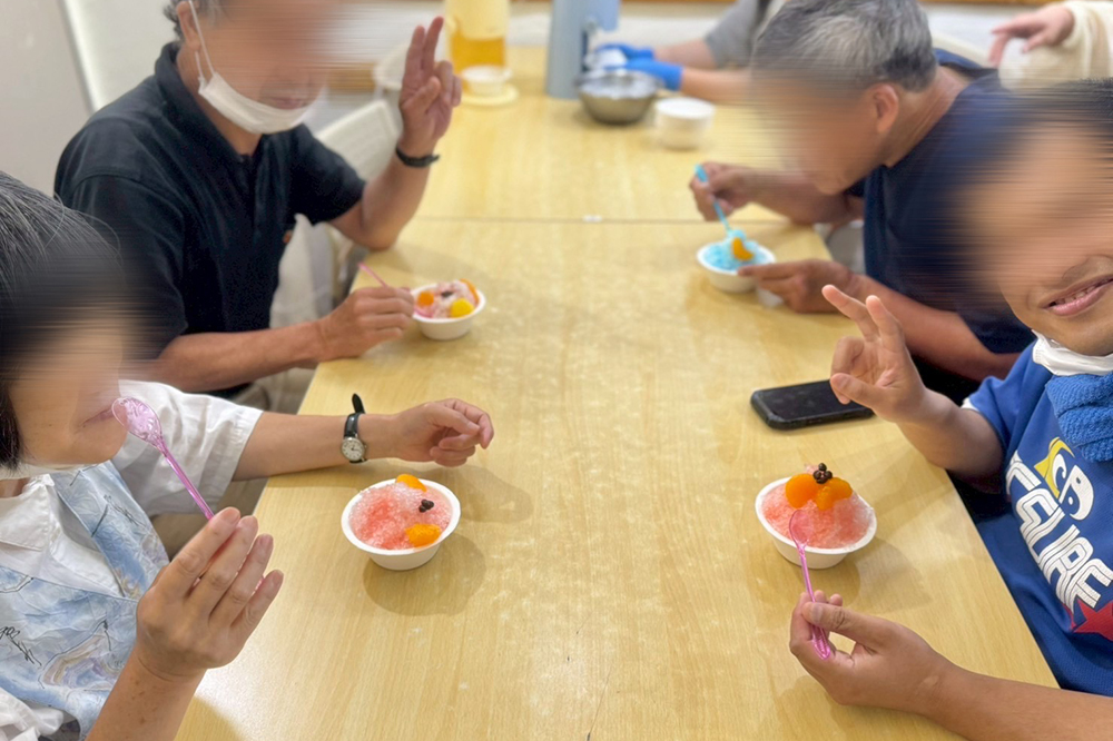 余暇活動の様子