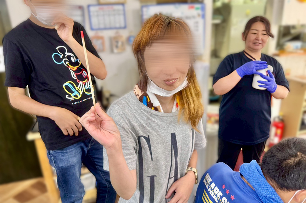 余暇活動の様子